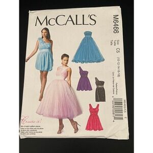 00174 - McCall's M6466 Multi Style Party Cocktail‎ Dress Sewing Pattern SZ 10-18